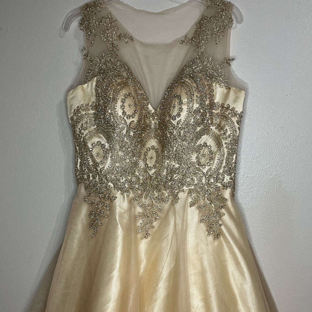 cream dress